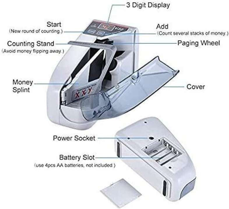 Portable note counting machine