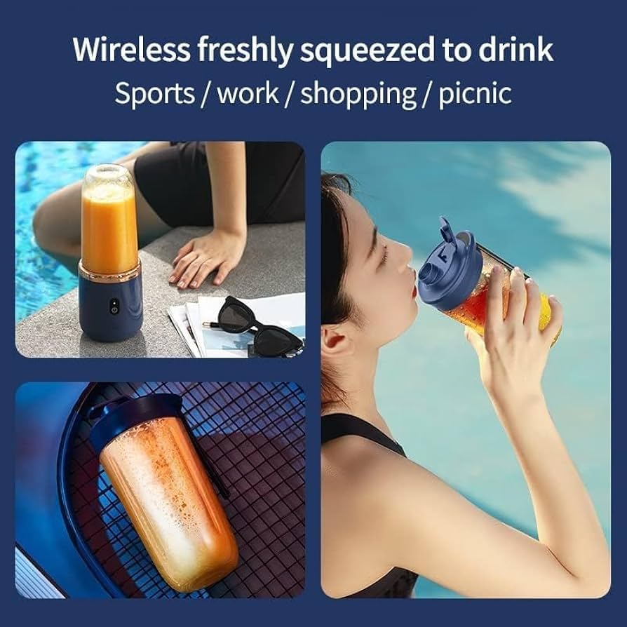 Portable Juicer Blender with Shaker Bottle,