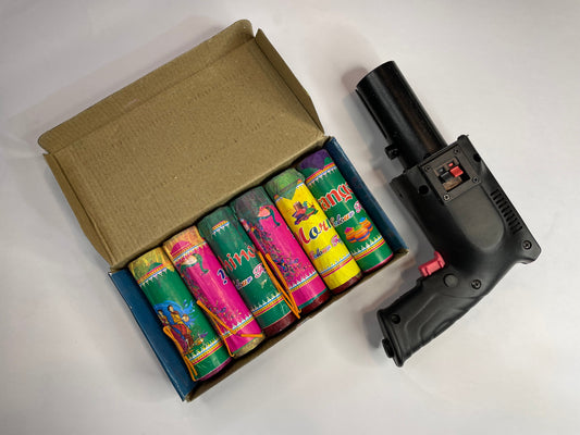 Gun + color pyro (6pc) combo