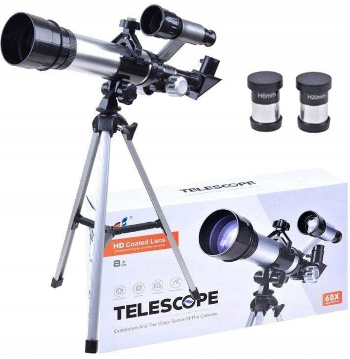 Professional telescope (60x magnification included)